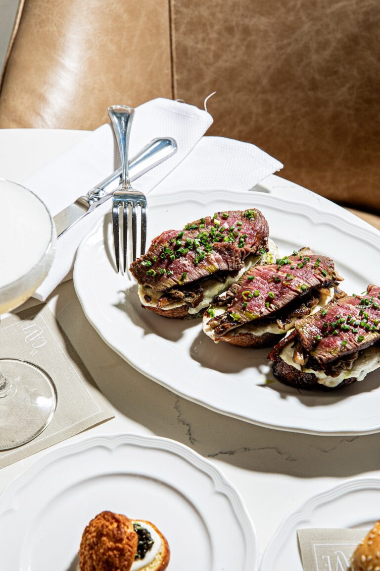 Filet Tartine at La Cave in Charleston, SC